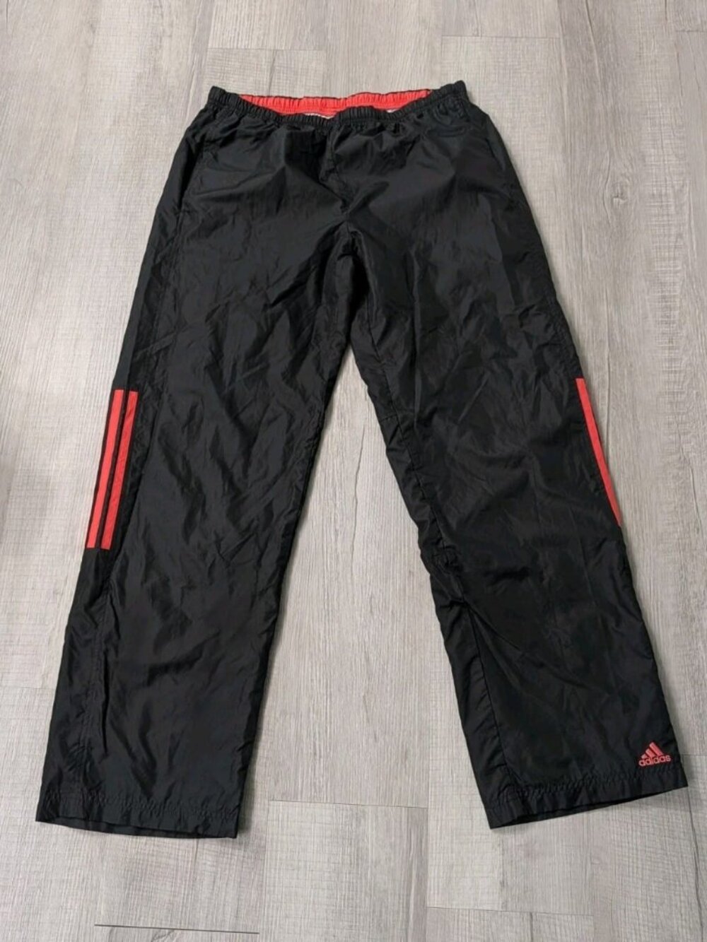 Vintage 2003 Adidas Lined Baggy Athletic Track Pants Clima proof Y2K 31"x30"Sz M